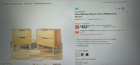2 pz furniture drawer set