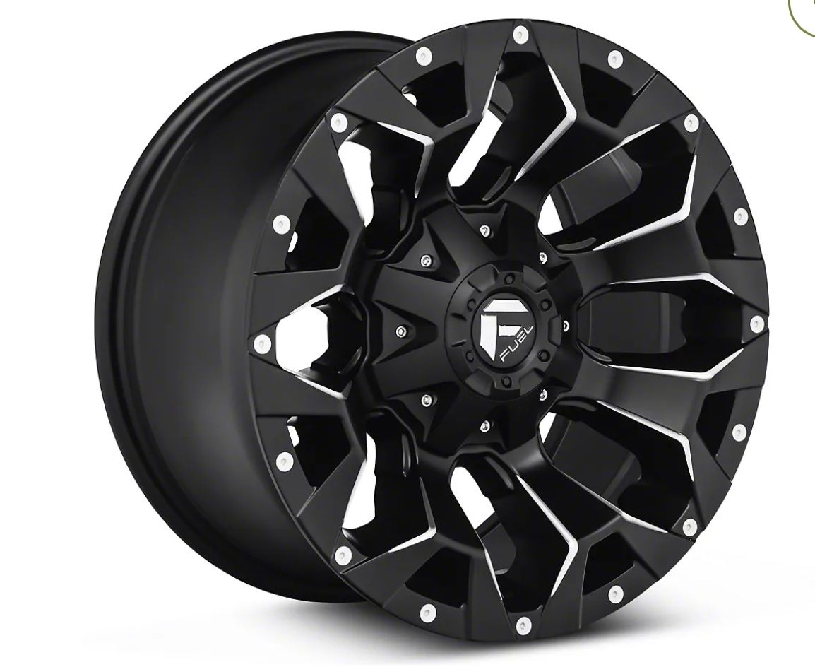 Fuel Wheels Assault Satin Black Machined Wheel; 17x9 6x139.7