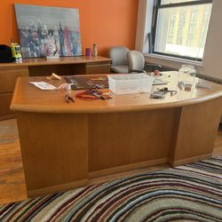 Wooden Executive Desk - 5'11" Length