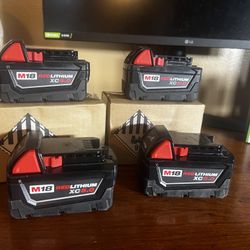 MILWAUKEE  XC 5.0Ah RED LITHIUM  M18 18-Volt 5.0 Ah Lithium-Ion XC Extended Capacity Battery 