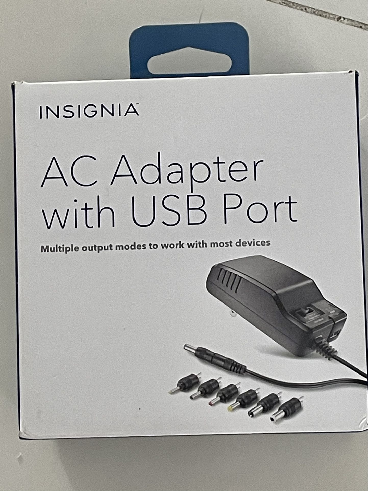 Insignia AC to DC Power Adapter with 7 Connector Tips NS-AC1200