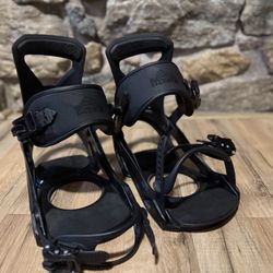 Black Salomon Snowboard Bindings Size Large