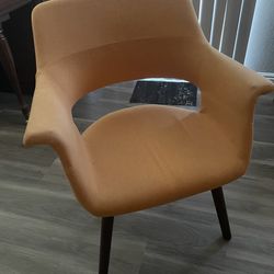 Awesome Retro Throwback Orange Accent Chair