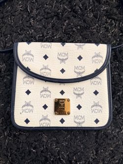 MCM Visetos Monogram Leather Shoulder/Crossbody Bag