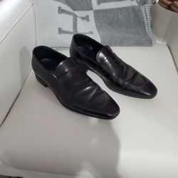 Salvatore Ferragamo Dress Shoes Men Size 7 2 E Black Leather