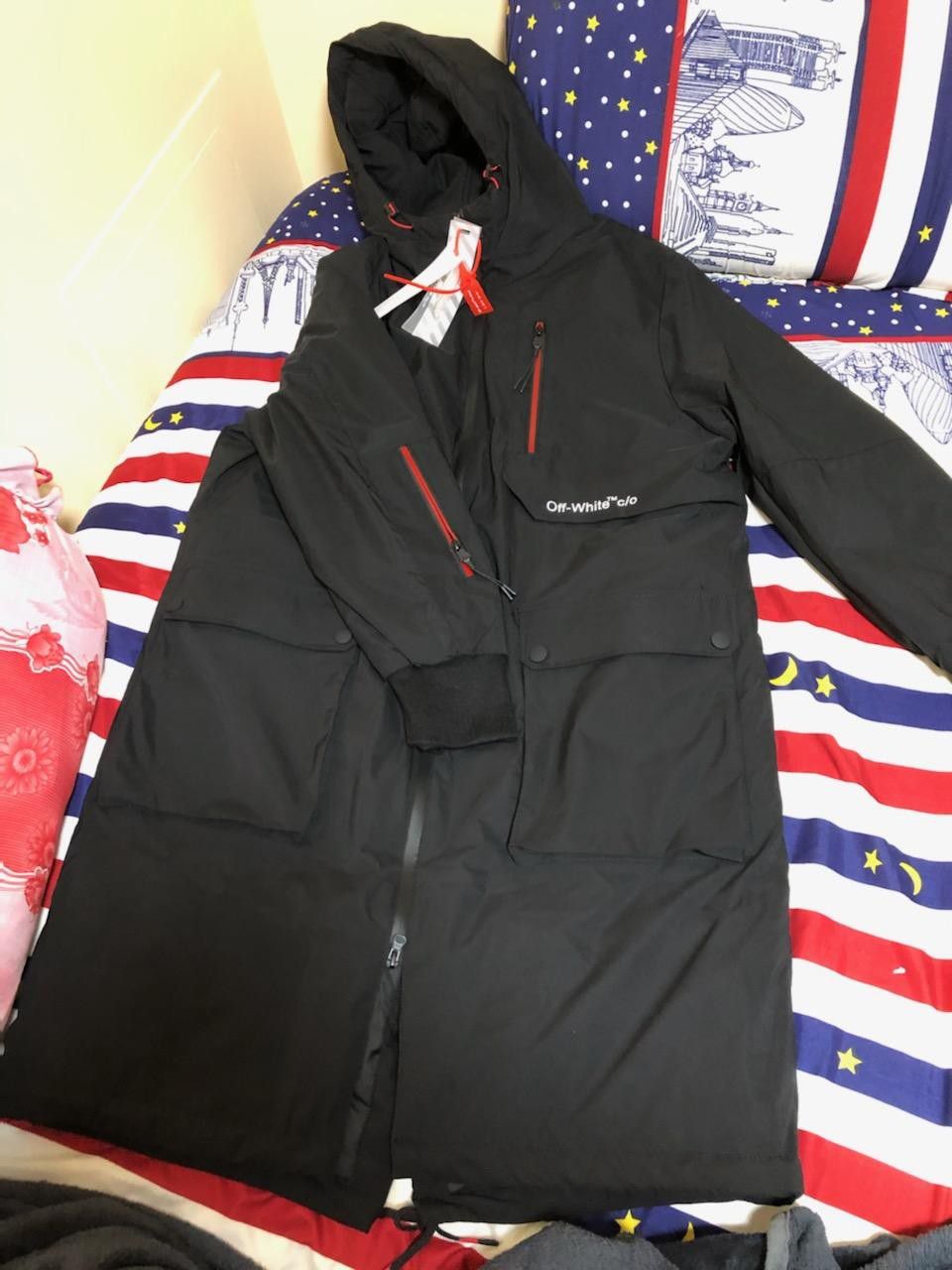 OFF WHITE/CHAMPION TRENCH DOWN COAT