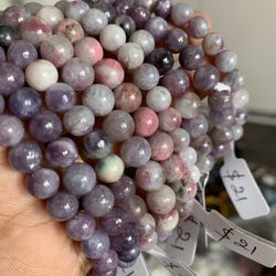 Natural plum tourmaline bracelets 