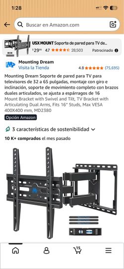 Soporte de pared para tv 32 a 65 pulgadas