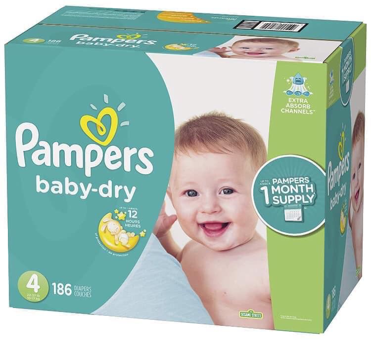 Pampers diapers size 4 Baby Dry