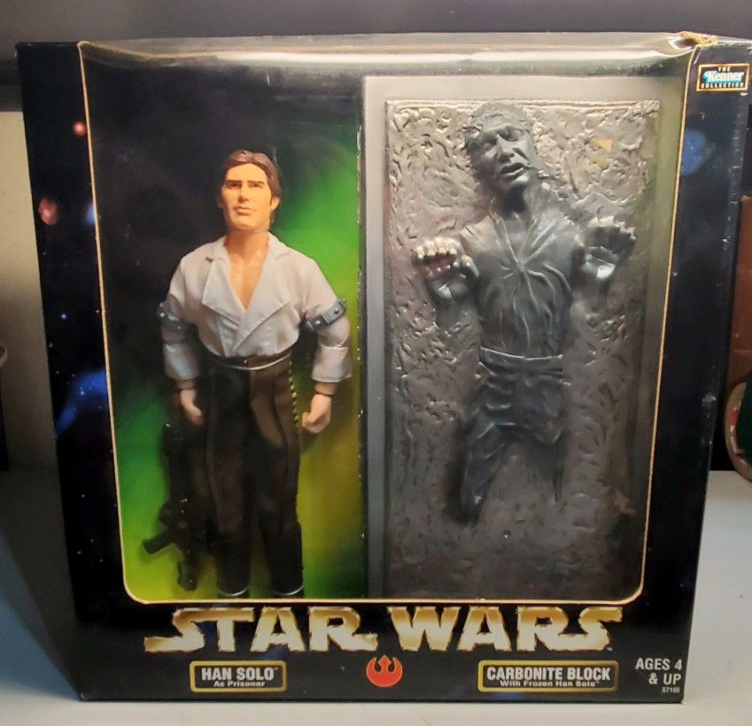 Vintage Star Wars Action Collection Han Solo In Carbonite Block Figure 