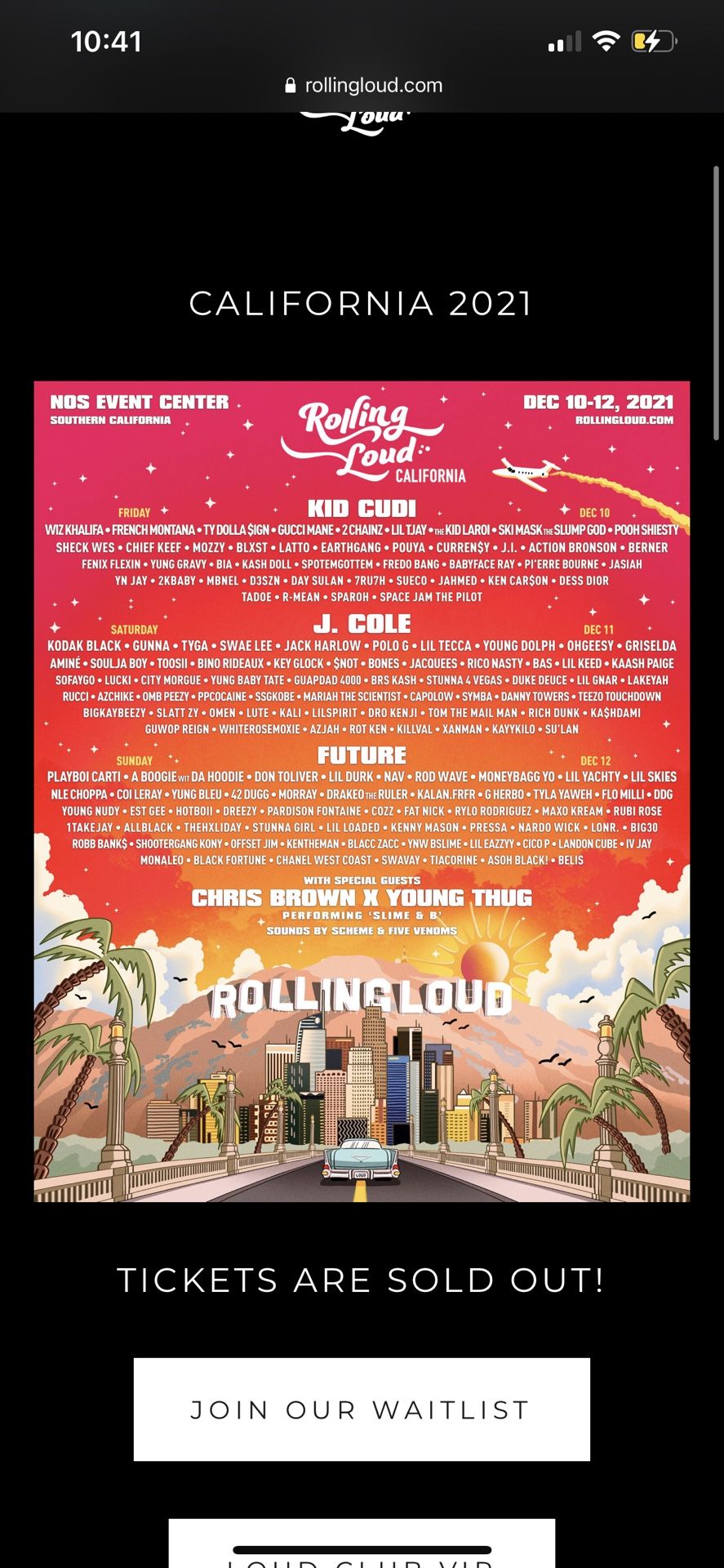 2 Rolling Loud Tickets