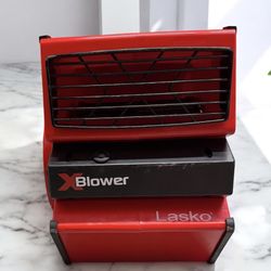 Lasko 11" X-Blower Multi-Position Utility Blower Fan Red