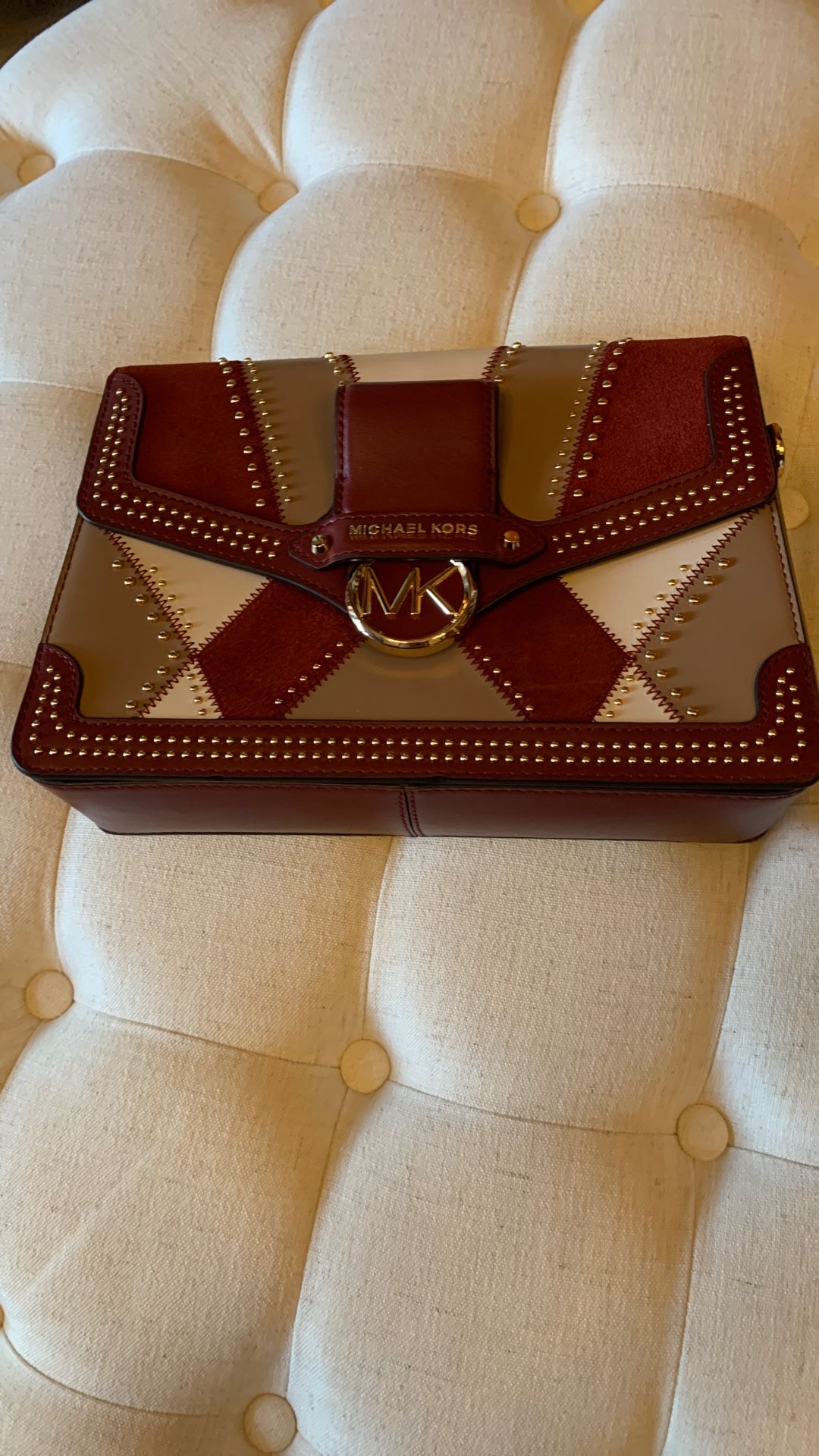 M K Michiel KORE New Neve Use Hand Bag Org $378 Asking Only $250