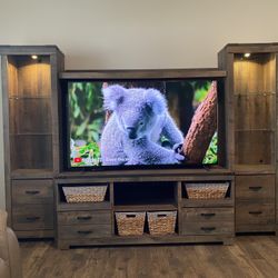 Entertainment Center With Lights