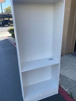 Tall White Shelf Adjustable Bookshelf