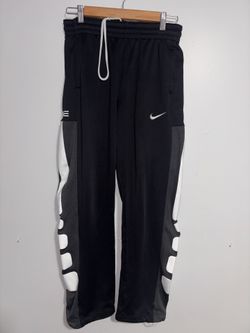Nike Therma-FIT Elite Pants Mens Medium BLACK Basketball Fleece Lined Athletic