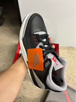 Jordan 3 Black Cement Sz 9.5 Ds