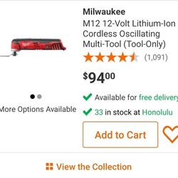 Brand New Milwaukee M12 Multi Oscillating Tool  $80