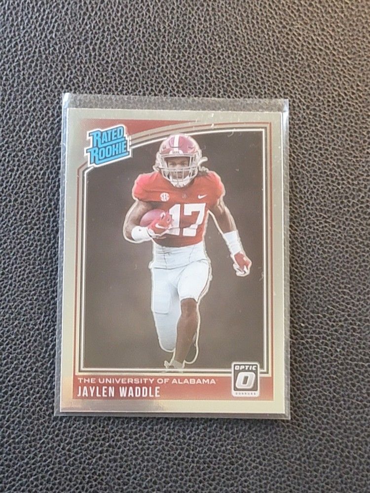 Jaylen Waddle Rated Rookie Donruss Optic