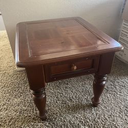 Wood End Table