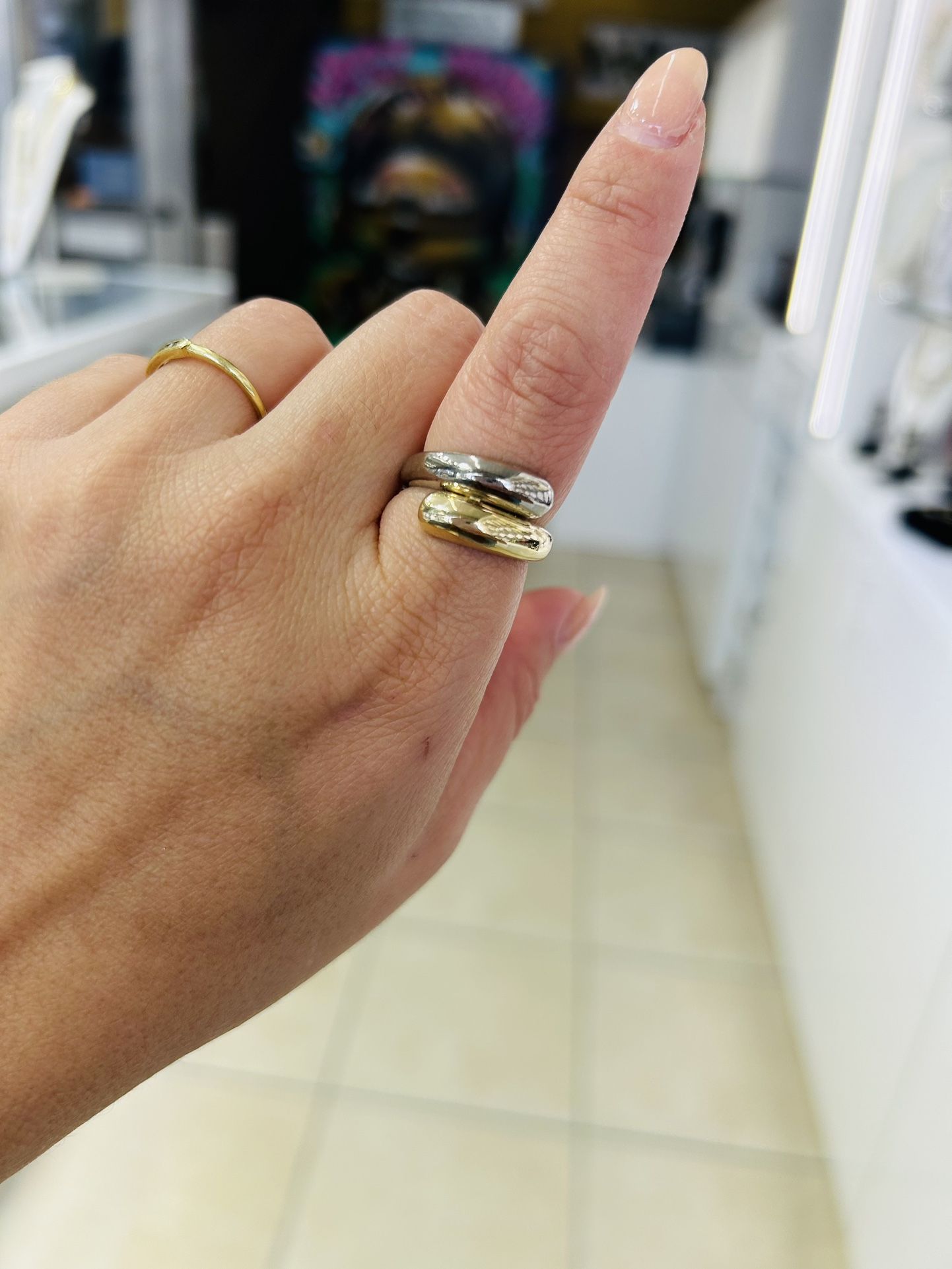 10k Two Tone Ring 