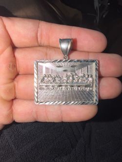 SOLID .925 ITALIAN SILVER LAST SUPPER