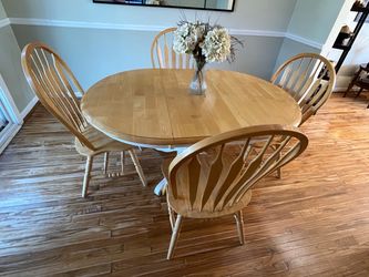 Dining table and chairs