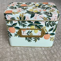 Rifle Paper Co Recipe Tin Citrus Floral