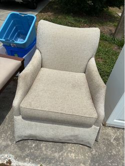 Crate and Barrel Modern Wingback Chair