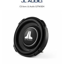 JL Audio 12” Subwoofer Driver Dual 4 Ohm