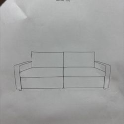 Couch for Living Room, Modern Comfy Sofa with Medium Firm Seat Cushion, Removable Cover,Wide Armrest,USB/Type-C Port,Chenille Fabric Couches for Small