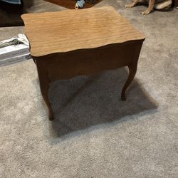 Wooden Table With Drawer
