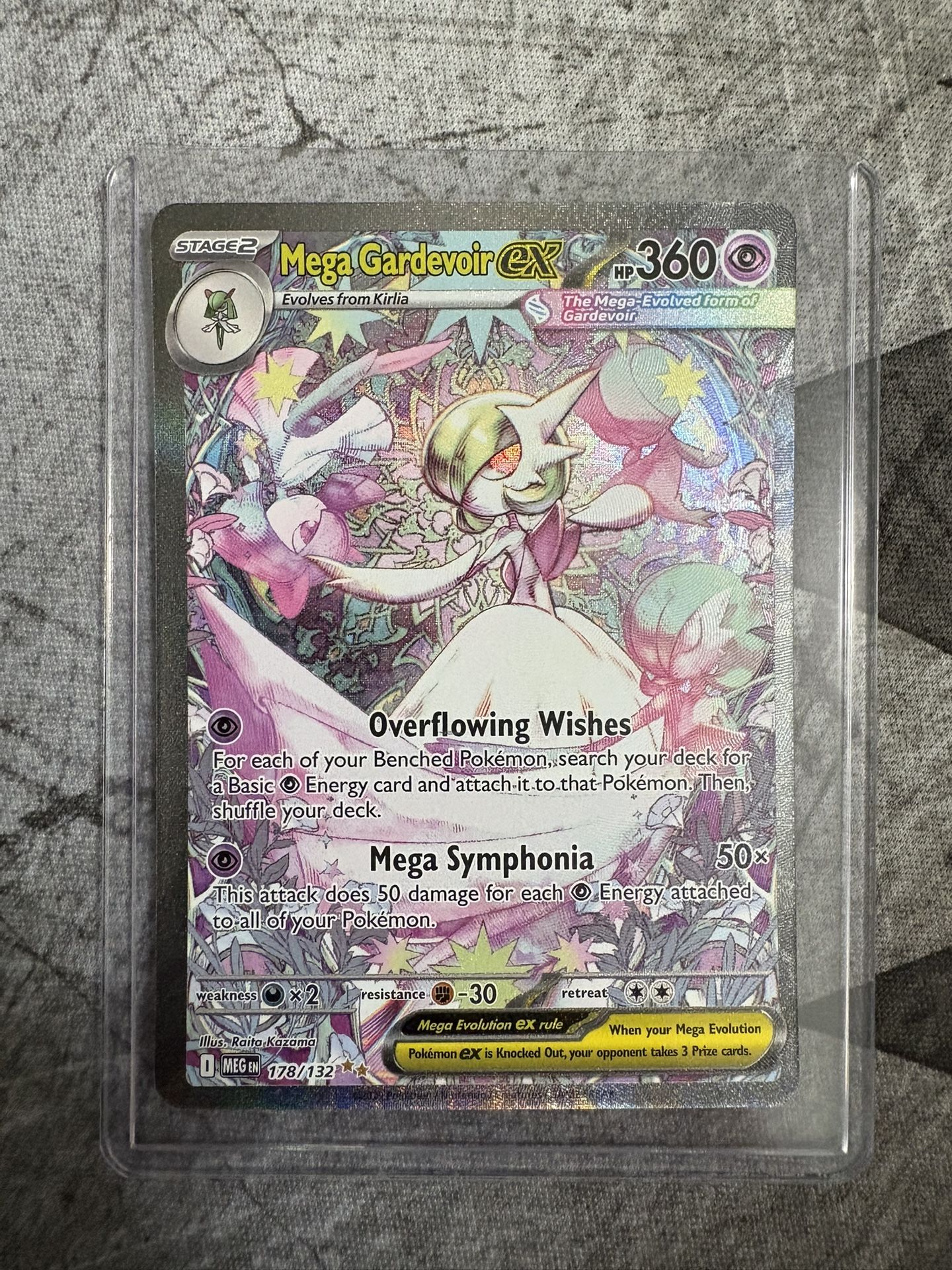 Pokémon Mega Gardevoir EX SIR 178/132 Mega Evolution English Pokémon TCG Near Mint Card