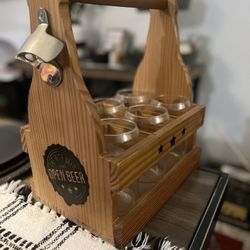 Wood Beer Crate Opener