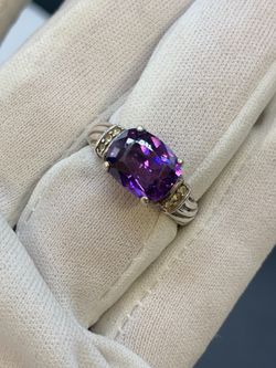 Ladies purple stone ring #34109