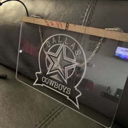 Dallas Cowboys Neon Hanging Light