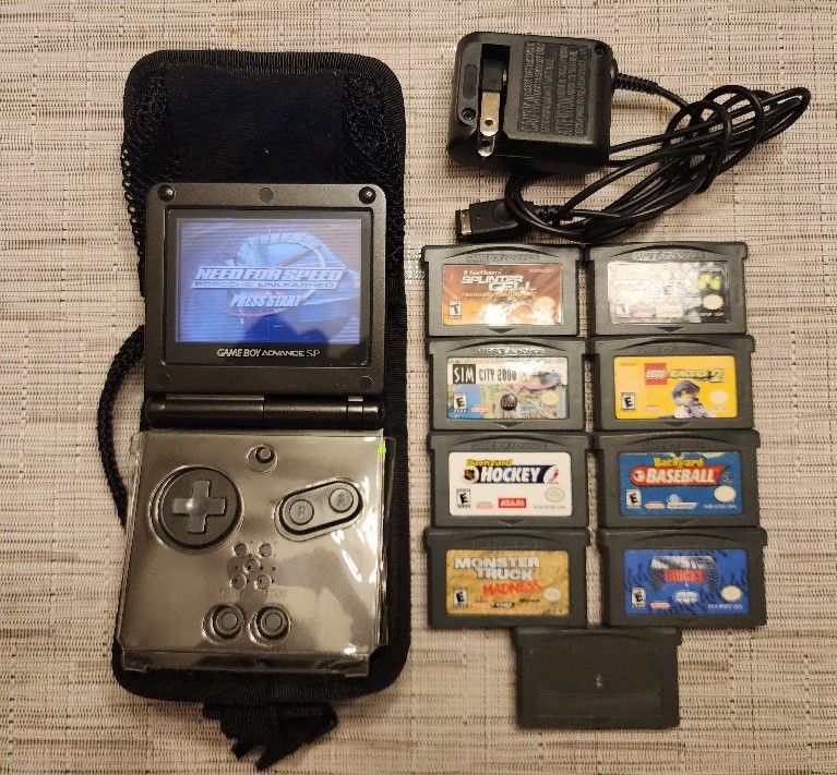 Gameboy Advance Sp Black Bundle