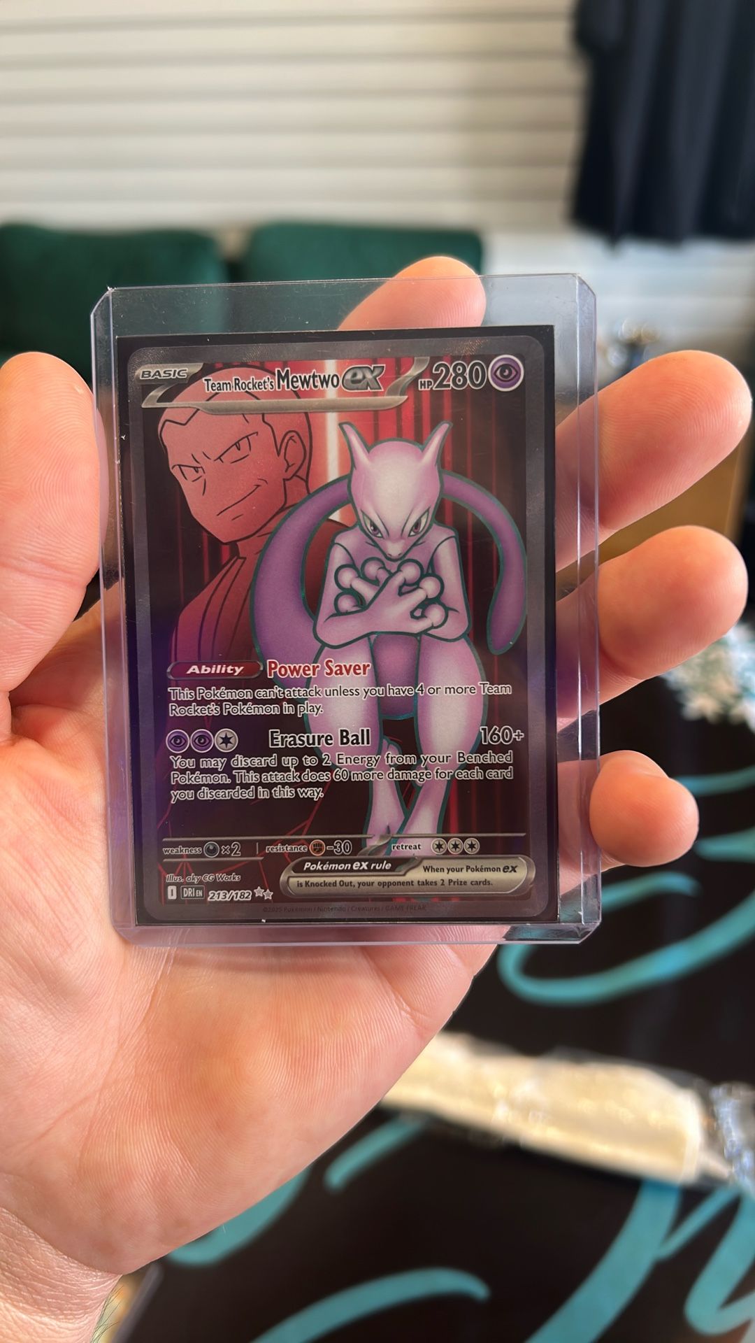 Rockets Mewtwo Pokemon Card