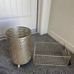 Basket And Trash Basket 