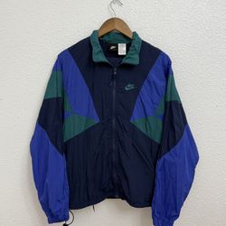 Nike Track Suite 1990 With Track Pants Included 1990s size medium Navy Blue Green Purple