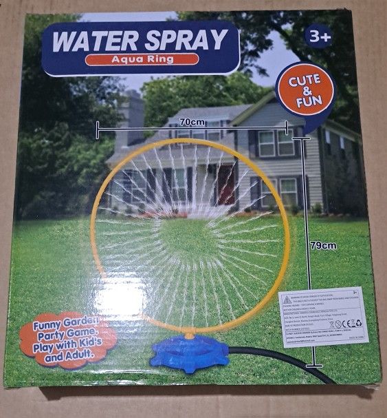 Sprinkler for Kids, Toddler Outdoor Water Kids Toys 3-5, with 46 Rotating Spray Nozzles, Summer Backyard Game, Outside Toys for Ages 4-8, Birthday Boy