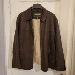 Vintage Leather Jacket XXL Tall Eddie Bauer