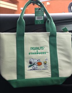 Snoopy Starbucks  Tote