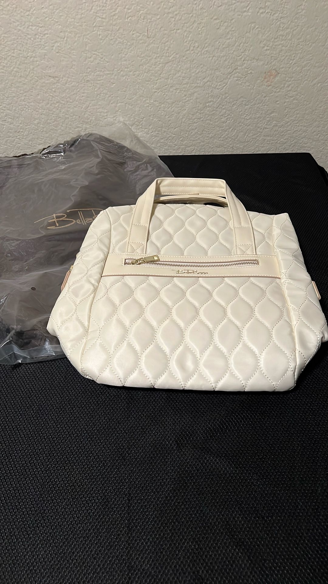 Quilted 14.4” Tote/ Backpack/ Shoulder Bag