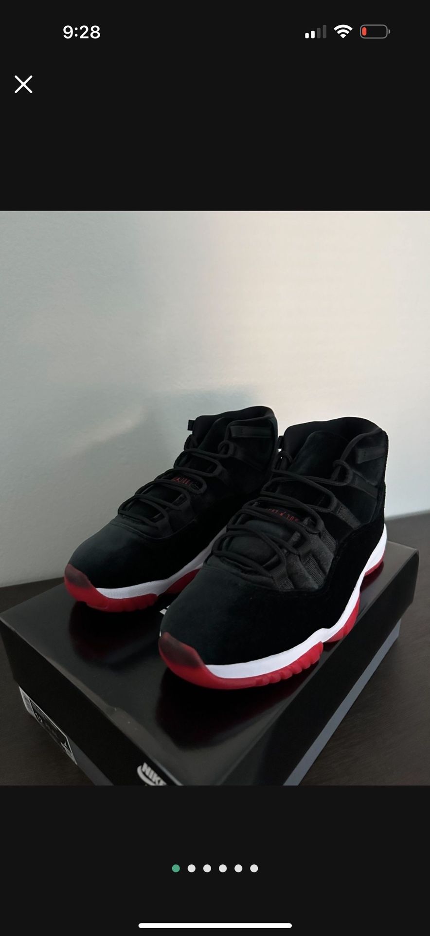 Jordan Retro 11 Bred velvet size 9.0 Women Brand new