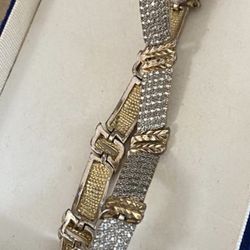 Manilla Stainless Adorno Laminado Joyería Antigua 