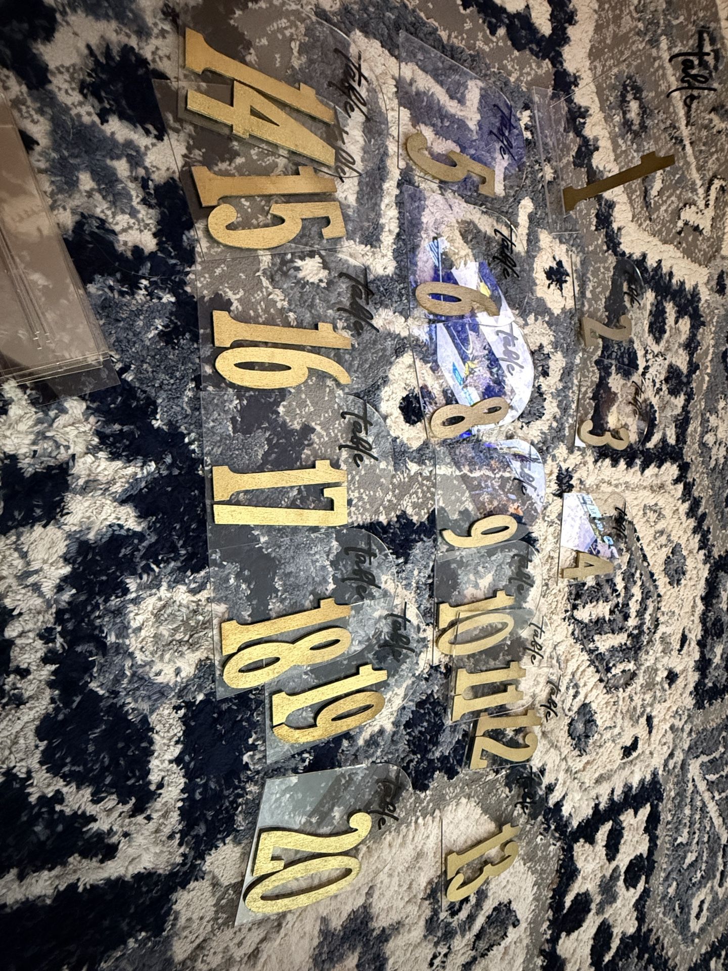 Table Numbers