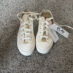 CDG Converse White