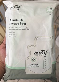 Breastmilk storage bags