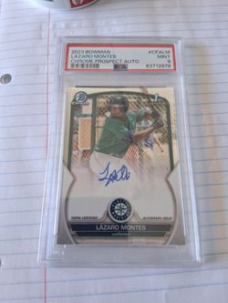 2023 Bowman Chrome Lázaro Montes Auto PSA 9